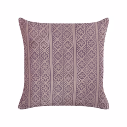 Set of 2 Velvet Cushions Geometric Pattern 45 x 45 cm Pink SILYBUM
