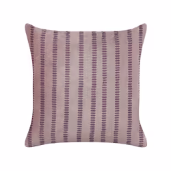 Velvet Cushion Striped 45 x 45 cm Pink AGAPANTHUS
