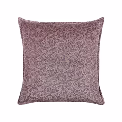 Set of 2 Velvet Cushions Floral Motif 45 x 45 cm Pink KALMIA