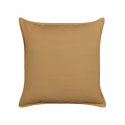 Set of Linen 2 Cushions 45 x 45 cm Mustard Yellow SUBULATA