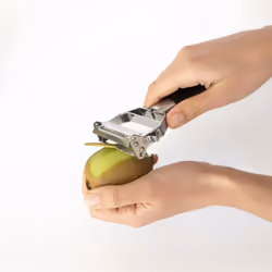Deiss PRO Dual Julienne Peeler & Vegetable Peeler - Non-slip Comfortable Handle - Amazing Tool for Making Delicious Salads and Veggie Noodles