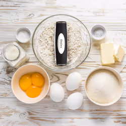 Deiss PRO Pastry Cutter - 4 Strings - Stainless Steel Pastry Blender & Dough Cutter With Non-Slip Handle