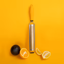 Deiss PRO Citrus Zester & Cheese Grater - Parmesan Cheese, Lemon, Chocolate, Vegetables, Fruits - Razor-Sharp Wide Stainless Steel Blade