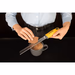 Deiss PRO Citrus Zester & Cheese Grater - Parmesan Cheese, Lemon, Ginger, Nutmeg, Chocolate, Vegetables, Fruits - Razor-Sharp Stainless Steel Blade