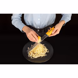 Deiss PRO Citrus Zester & Cheese Grater - Parmesan Cheese, Lemon, Ginger, Nutmeg, Chocolate, Vegetables, Fruits - Razor-Sharp Stainless Steel Blade