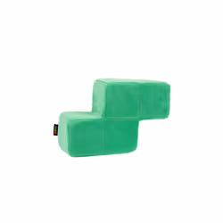 ItemLab Tetris - "Stackable Plush Collectible Block Z green", Green, Other, Plush, Polyester, Decorative pillow