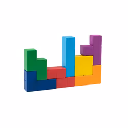ItemLab Tetris Stressballs "Colored Tetriminos", Squishy, Foam, Multicolour