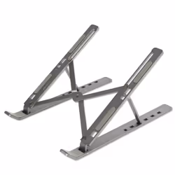 4smarts ErgoFix H18, Laptop stand, Grey, Aluminium, 39.6 cm (15.6"), 55 - 155 mm, 250 mm