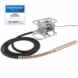 AREBOS concrete vibrator | 1500W | internal vibrator | manual vibrator | vibrating bottle | 6m cable | flexible shaft | conti ...