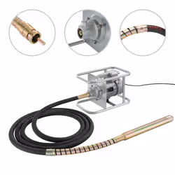 AREBOS concrete vibrator | 1500W | internal vibrator | manual vibrator | vibrating bottle | 6m cable | flexible shaft | continuous operation