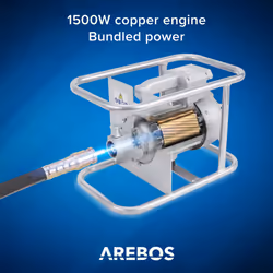AREBOS concrete vibrator | 1500W | internal vibrator | manual vibrator | vibrating bottle | 6m cable | flexible shaft | continuous operation