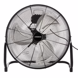 AREBOS Floor Fan Wind Machine 20 inch Ã50 Air Cooler Fan Hall Fan Black