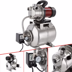 AREBOS Domestic Waterworks Garden Pump Water Pump 1200W 3800l/h 48 m