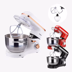 Stand Mixer Food Processer 1500W | Mixer with 6L Stainless Steel Mixing Bowl |White
