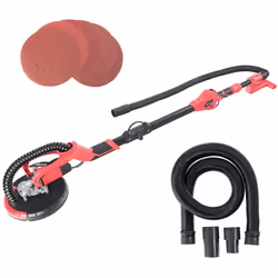 AREBOS Long-Neck Sander Standard (710 watt, Ã 225 mm, Speed Control, Telescopic Rod, Suction System, swiveling Head, 6 Sandi ...