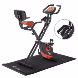 KM-Fit exercise bike, fitness bike, foldable fitness bike, up to 100 kg