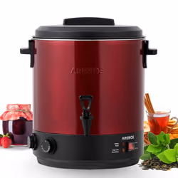 AREBOS Automatic Preserving Cooker 28 L Mulled Wine Cooker Hot Drinks Dispenser 1800W
