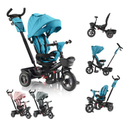 FableKids Tricycle 5in1 Kids Tricycle Children Handlebar Bicycle Baby Stroller-Noemi-Turquoise