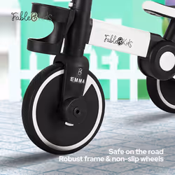FableKids Tricycle 7in1 Children's Tricycle Running Wheel Learning Wheel Kids Handlebar Bicycle Emma White