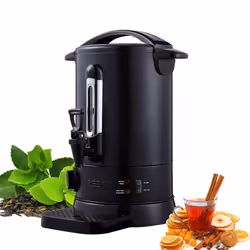 AREBOS Catering Urn | Mulled Wine Cooker 950 W | Hot Drink Dispenser 6.8 L with Drip Tray | Outlet Tap | Thermostat and Overh ...