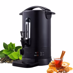 AREBOS Catering Urn | Mulled Wine Cooker 950 W | Hot Drink Dispenser 8.8 L with Drip Tray | Outlet Tap | Thermostat and Overh ...