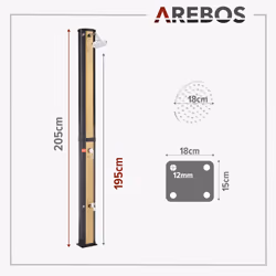 Arebos 4252023108256 garden/pool shower - Additional view 7