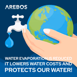AREBOS Pool Solar Foil/Cover Solar Cover round Ã4.57m blue  cover thickness 120Âµm solar roll cuttable  pool heating for water heating heat cover