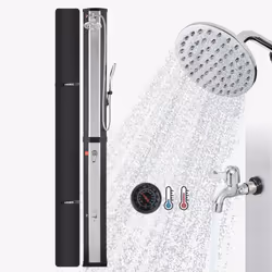 Arebos 4252023109512, Black, Silver, 1 pc(s)