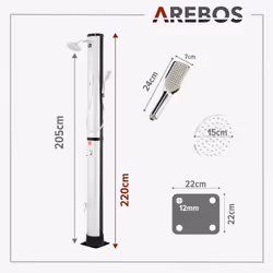 Arebos 4252023109765 garden/pool shower - Additional view 7