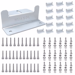 NuaSol - NuaFix 16x Z-bracket for photovoltaic solar panel mounting - aluminium