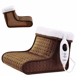 AREBOS Foot Warmer |Electric Foot Heater |Automatic Switch-Off & overheating Protection |incl. LED Remote Control |Micro-Plus ...