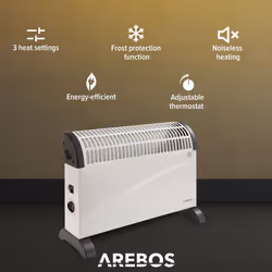 AREBOS Portable Convector 2000 W Heater Electric Heater
