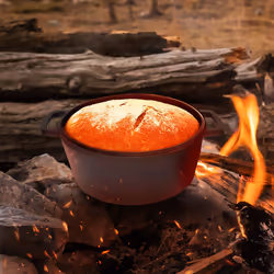 AREBOS Dutch Oven BBQ 2in1 Cast Iron Pot Braising Pot Fire Pot Cooking Pot Grill