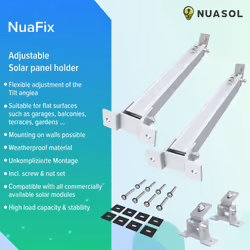 Nuasol Elevation Solar Module Ground Mount Balcony Power Plant Flat Roof PV