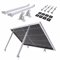 NuaSol -NuaFix Adjustable Bracket 30-60Â° Photovoltaic Solar Panels Balcony Power Plant Silver