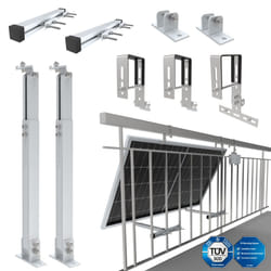 NuaSol Balcony Power Plant Bracket Railing Fastening 1 Solar Module Photovoltaic
