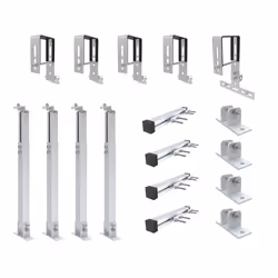 NuaSol Balcony Power Plant Bracket Railing Fastening 2 Solar Modules Photovoltaic