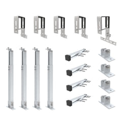 NuaSol Balcony Power Plant Bracket Railing Fastening 2 Solar Modules Photovoltaic