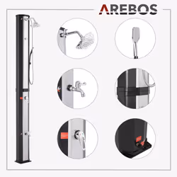 Arebos 4252023112567 garden/pool shower