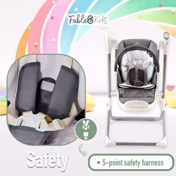 FableKids 2in1 Baby high chair rocker NOA 6-36months , foldable, cry sensor, USB port