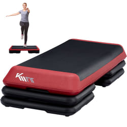 KM-Fit Fitness Stepper | Stepping Board Aerobic Stepper for at home | Step-Bench 3-way height-adjustable | Load capacity up to 200 kg