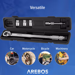 AREBOS 6pcs 1/2 Ratchet Torque Wrench 40-210NM Torque Nuts Socket Nut - Additional view 9