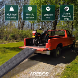 AREBOS 2x drive-on ramp max. 400 kg Loading ramp Loading ramp Car ramp Drive-on aid Anthracite