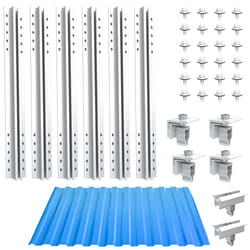 NuaSol photovoltaic trapezoidal sheet metal roof mounting set | mounting, bracket for 2 modules | T-profile 40cm | solar panel bracket