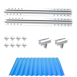 NuaSol photovoltaic trapezoidal sheet metal roof mounting set extension