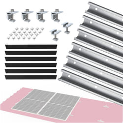 NuaSol photovoltaic solar panel bracket trapezoidal sheet metal roof mounting