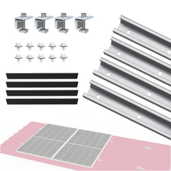NuaSol photovoltaic solar panel bracket trapezoidal sheet metal roof mounting