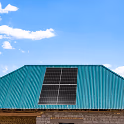 NuaSol photovoltaic solar panel bracket trapezoidal sheet metal roof mounting