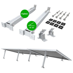 Nuasol Elevation Solar Module Ground Mount Balcony Power Plant Flat Roof PV Silver