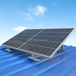 Nuasol Elevation Solar Module Ground Mount Balcony Power Plant Flat Roof PV Silver